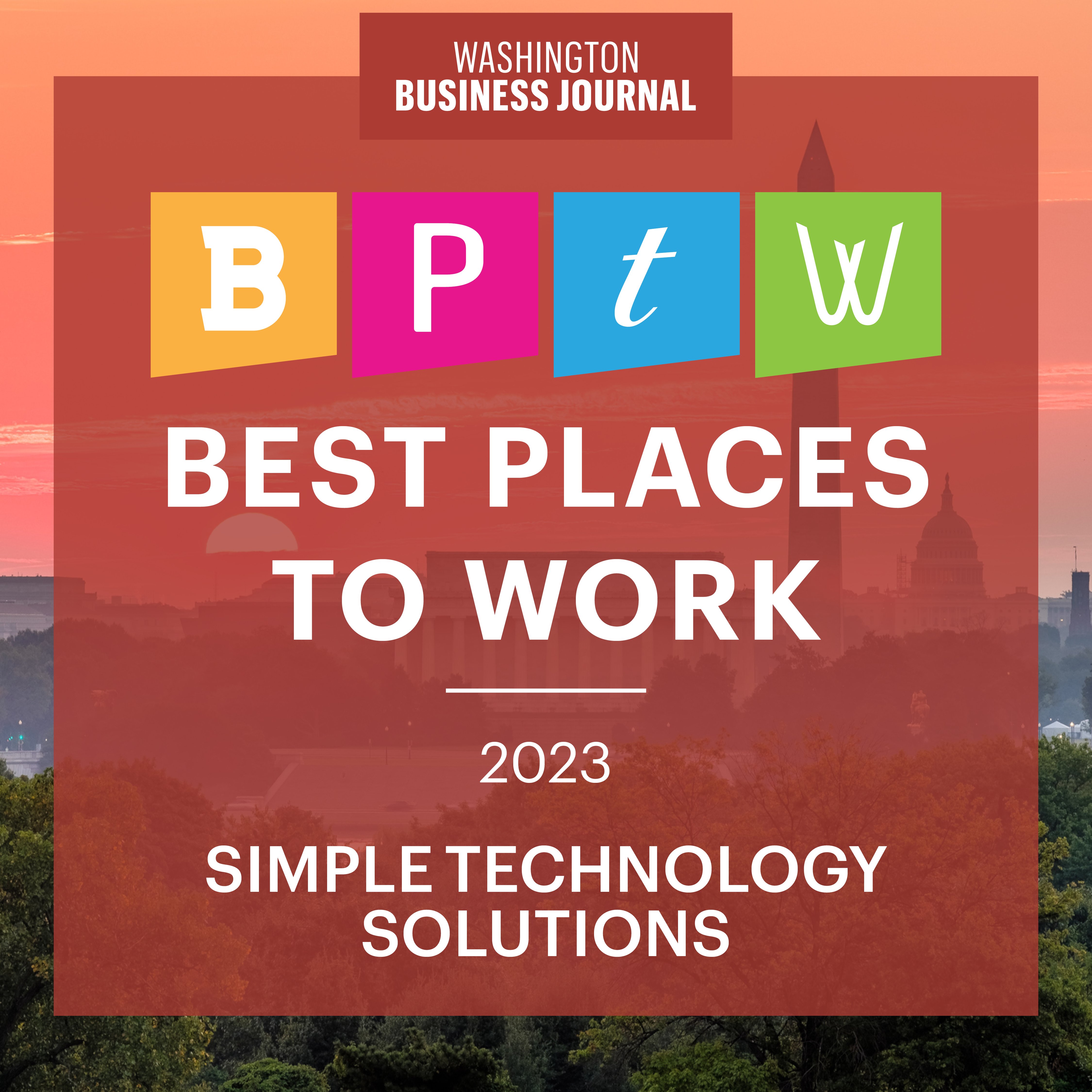 Simple Technology Solutions named 2023 Best Places to Work